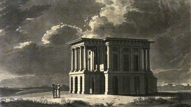 A sketch of Doric Bungalow from "A description of Ceylon" by Cordiner (1807)